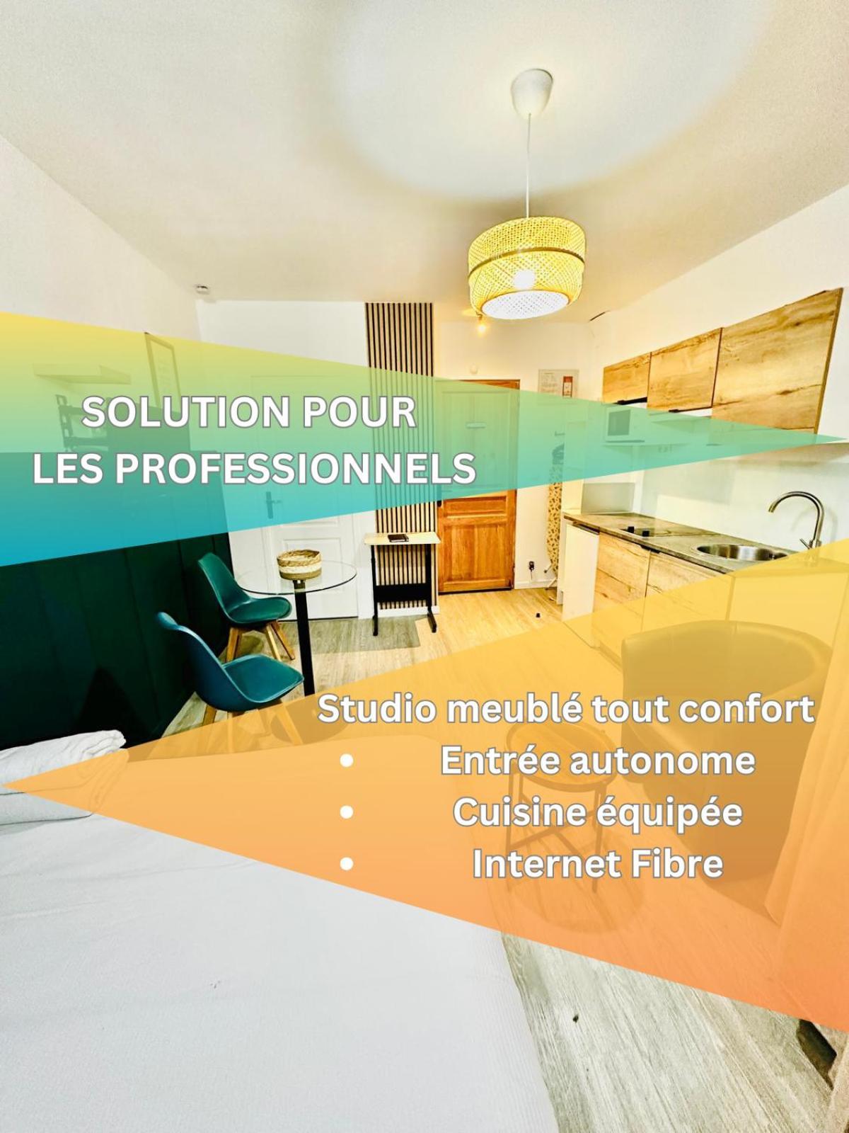 Btobed - Location Professionnelle - 2 Studios Confort - Proche Parc Des Expos Et Stade De France 르 부흐줴 외부 사진